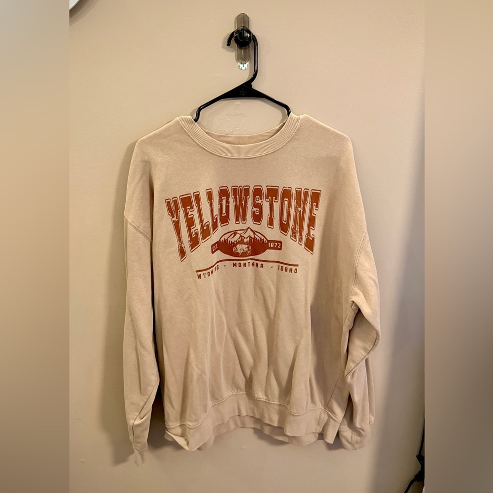 Yellowstone Graphic Beige Sweater